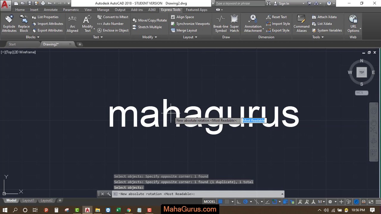 explode text in autocad 2018 for mac
